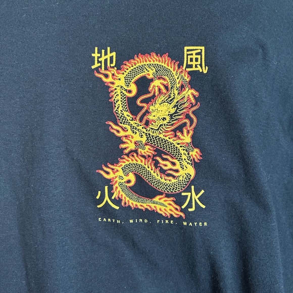 Earth Wind Fire and Water Asian Shirt Size Xlarge - Picture 4 of 5